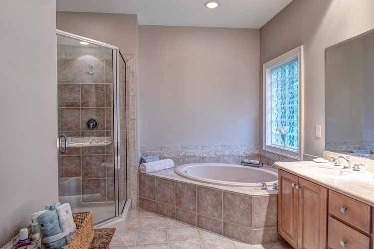 bathroom with marble